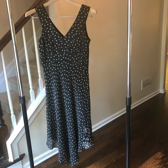 INC International Concepts Silk Polka Dot Dress 4 - Picture 2 of 10